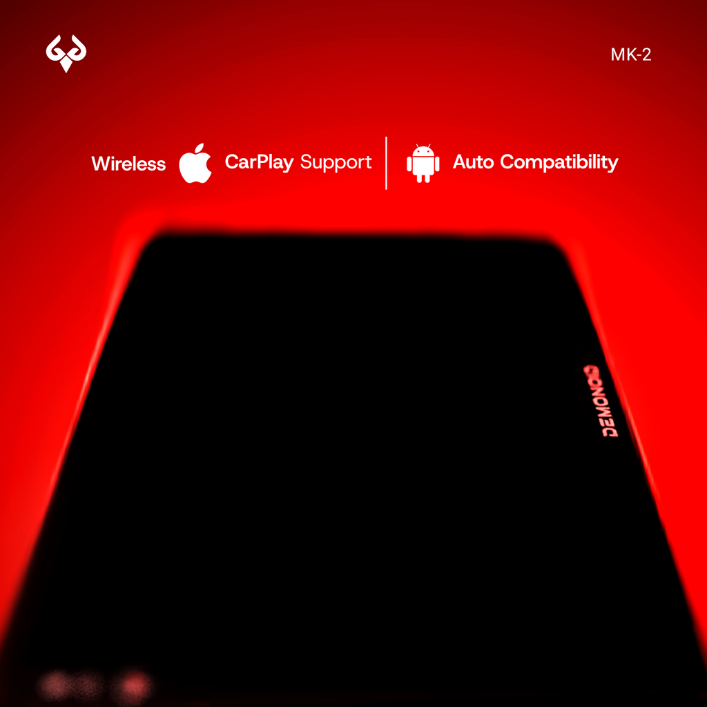 MK-2 with Wireless CarPlay and Android Auto compatibility.