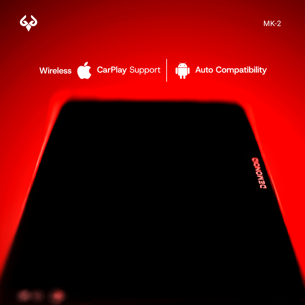 MK-2 with Wireless CarPlay and Android Auto compatibility.
