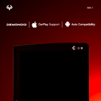 Demonoid MK-1 with Apple CarPlay and Android Auto compatibility.